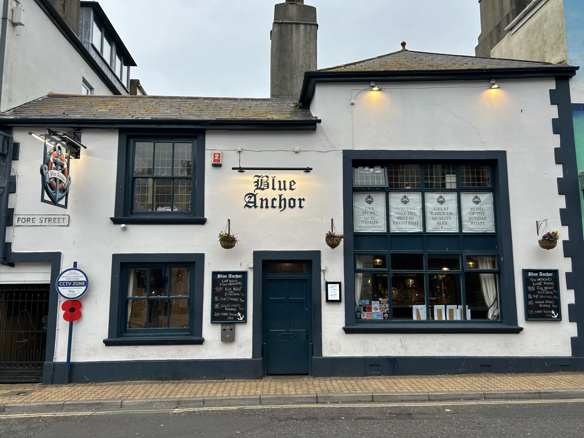 blue anchor exterior